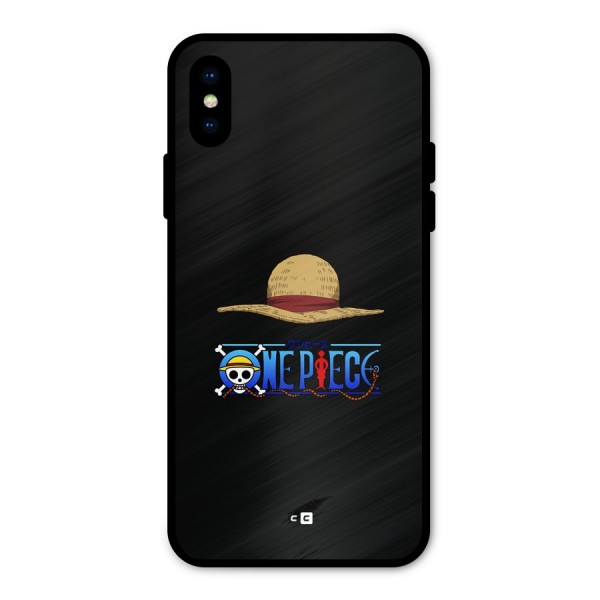Straw Hat Metal Back Case for iPhone X