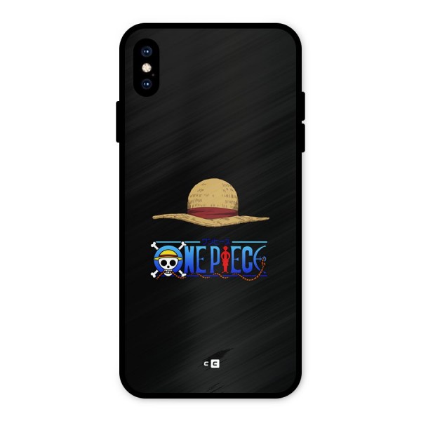 Straw Hat Metal Back Case for iPhone XS Max