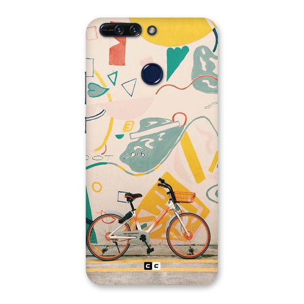 Street Art Bicycle Back Case for Honor 8 Pro