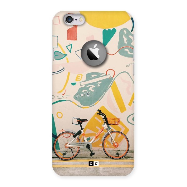 Street Art Bicycle Back Case for iPhone 6 Logo Cut