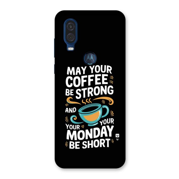 Strong Coffee Back Case for Motorola One Vision