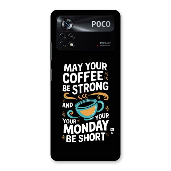 Strong Coffee Back Case for Poco X4 Pro 5G