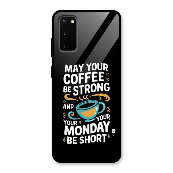 Strong Coffee Glass Back Case for Galaxy S20