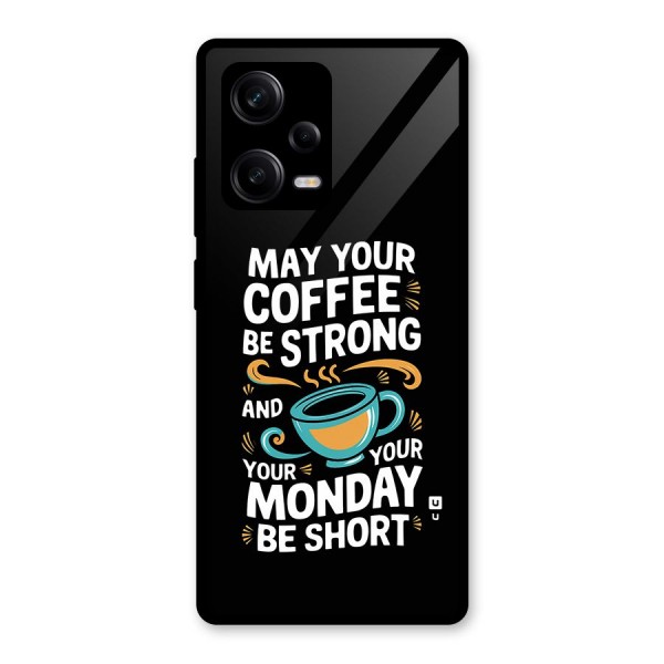 Strong Coffee Glass Back Case for Redmi Note 12 Pro