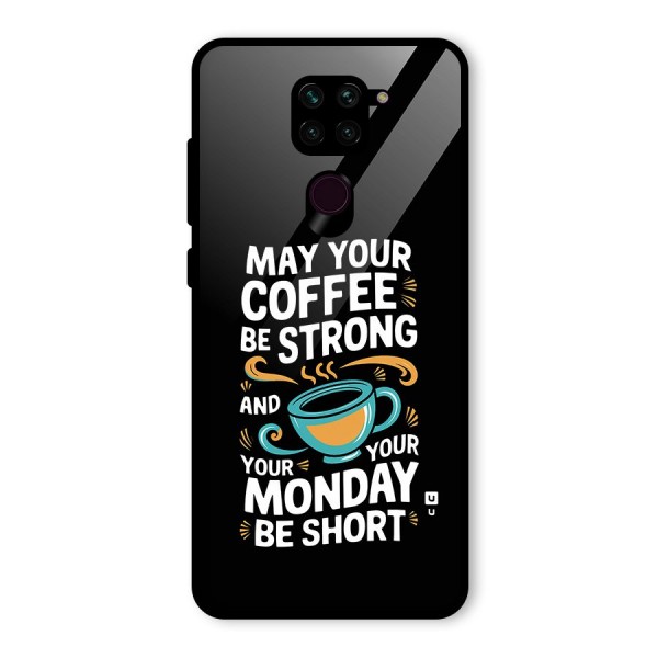 Strong Coffee Glass Back Case for Redmi Note 9