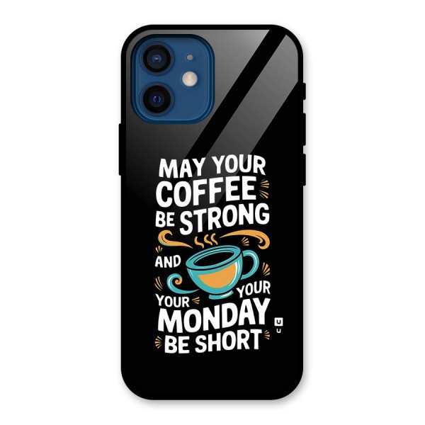 Strong Coffee Glass Back Case for iPhone 12 Mini
