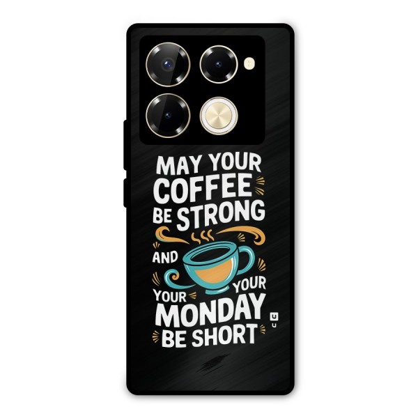 Strong Coffee Metal Back Case for Infinix Note 40 Pro