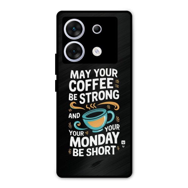 Strong Coffee Metal Back Case for Infinix Zero 30 5G