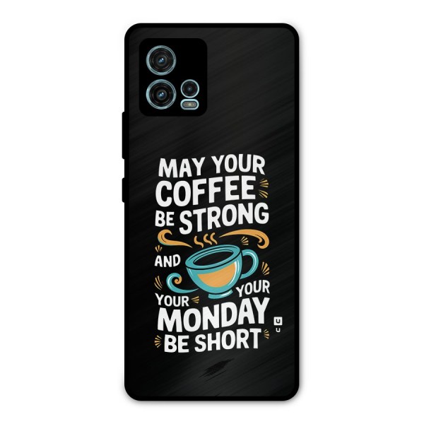 Strong Coffee Metal Back Case for Moto G72