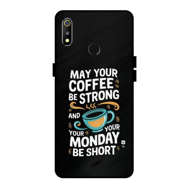 Strong Coffee Metal Back Case for Realme 3