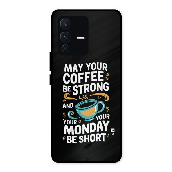 Strong Coffee Metal Back Case for Vivo V23 5G