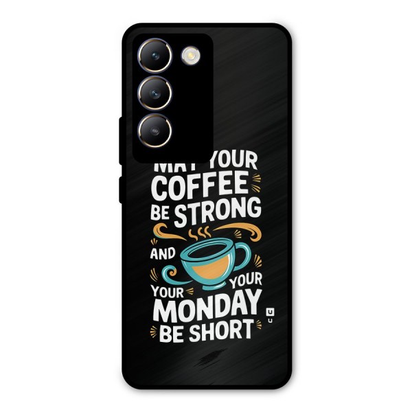 Strong Coffee Metal Back Case for Vivo Y200e