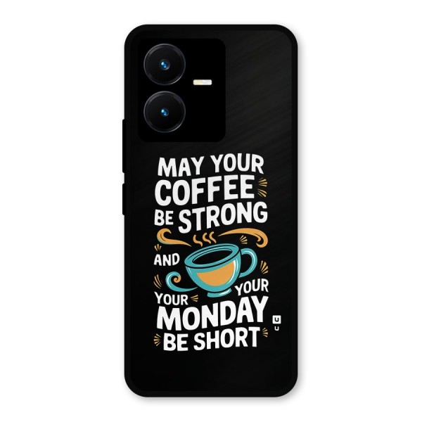 Strong Coffee Metal Back Case for Vivo Y22