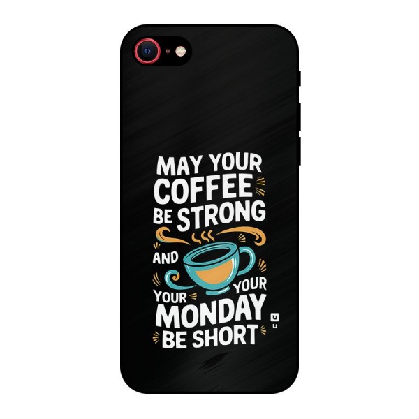 Strong Coffee Metal Back Case for iPhone SE 2022