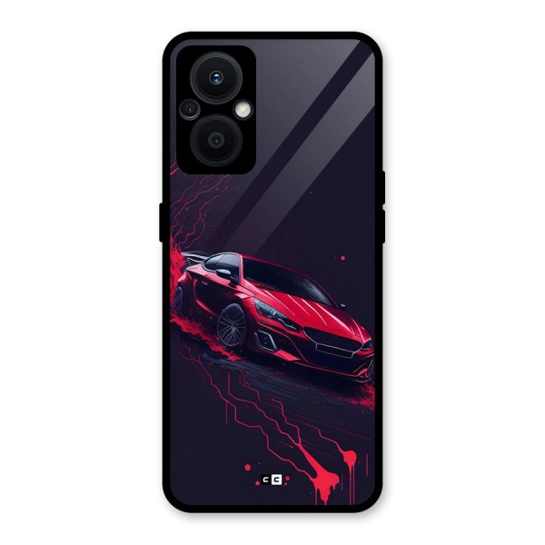 Stunning Car Glass Back Case for Oppo F21s Pro 5G