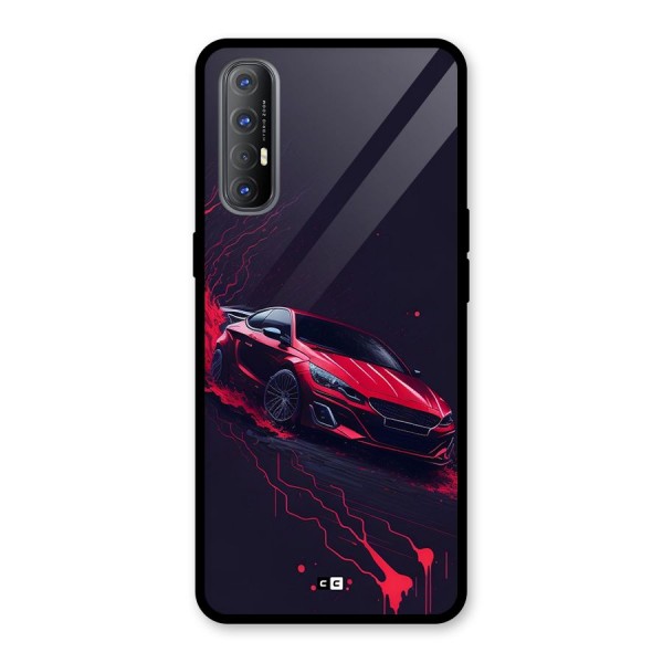 Stunning Car Glass Back Case for Oppo Reno3 Pro