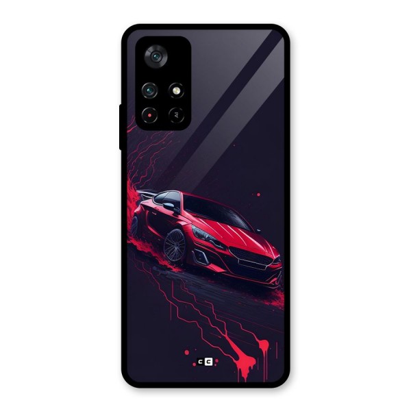 Stunning Car Glass Back Case for Poco M4 Pro 5G