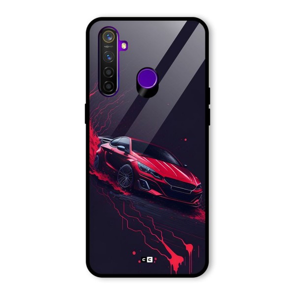 Stunning Car Glass Back Case for Realme 5 Pro