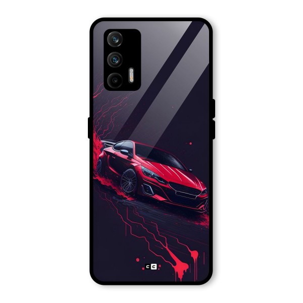 Stunning Car Glass Back Case for Realme X7 Max