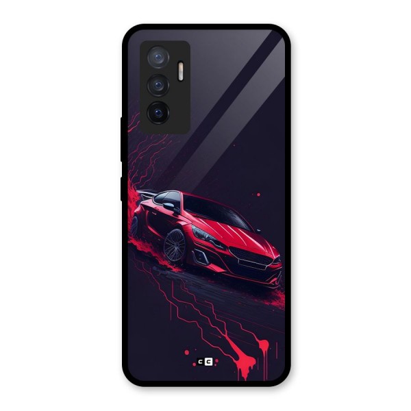 Stunning Car Glass Back Case for Vivo V23e