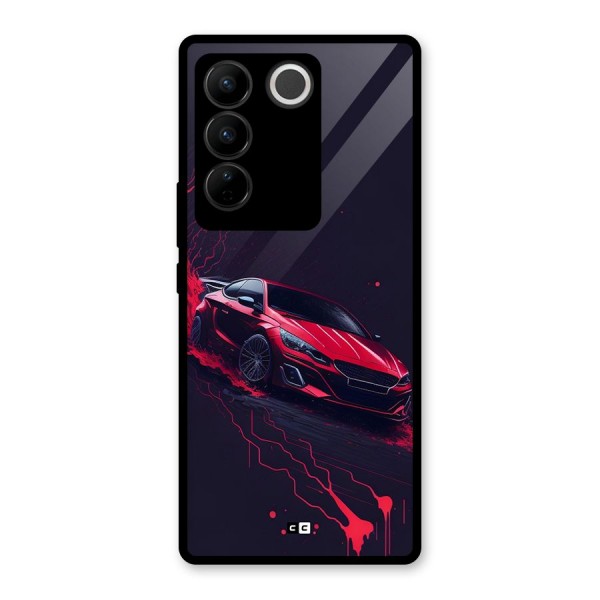 Stunning Car Glass Back Case for Vivo V27