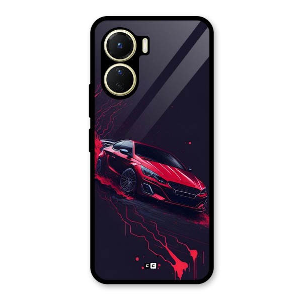 Stunning Car Glass Back Case for Vivo Y16