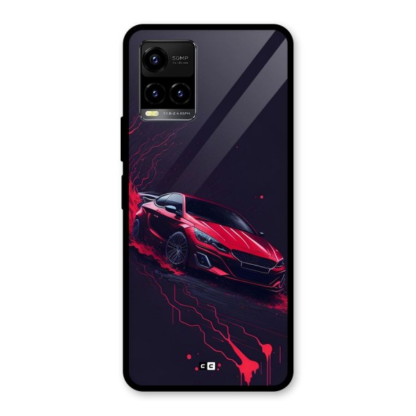 Stunning Car Glass Back Case for Vivo Y33s