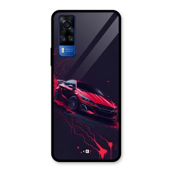 Stunning Car Glass Back Case for Vivo Y51A