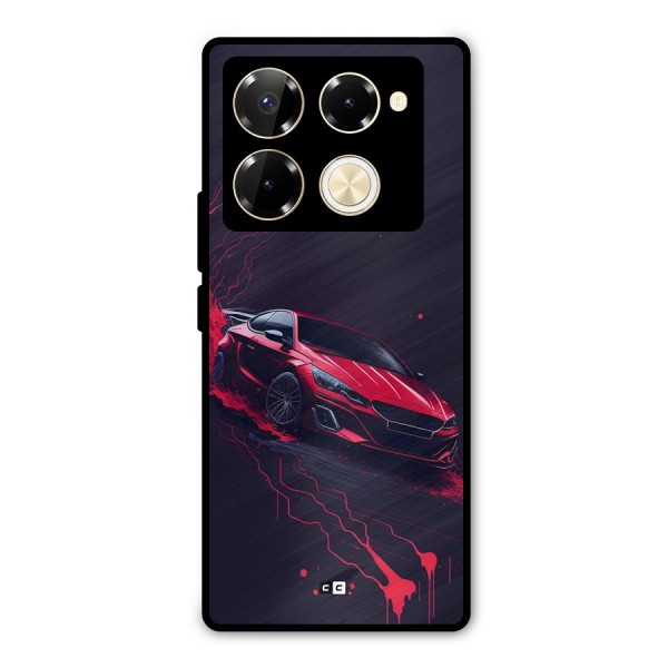 Stunning Car Metal Back Case for Infinix Note 40 Pro Plus