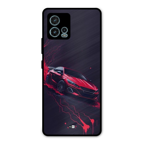 Stunning Car Metal Back Case for Moto G72