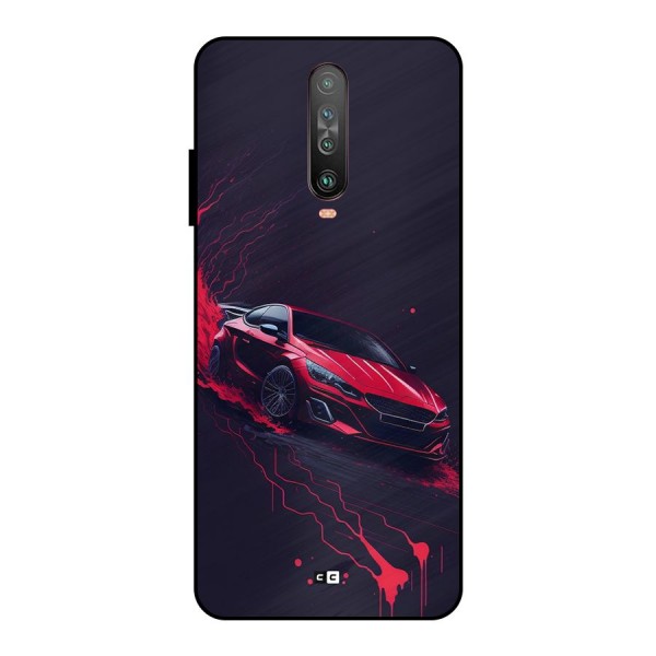 Stunning Car Metal Back Case for Poco X2