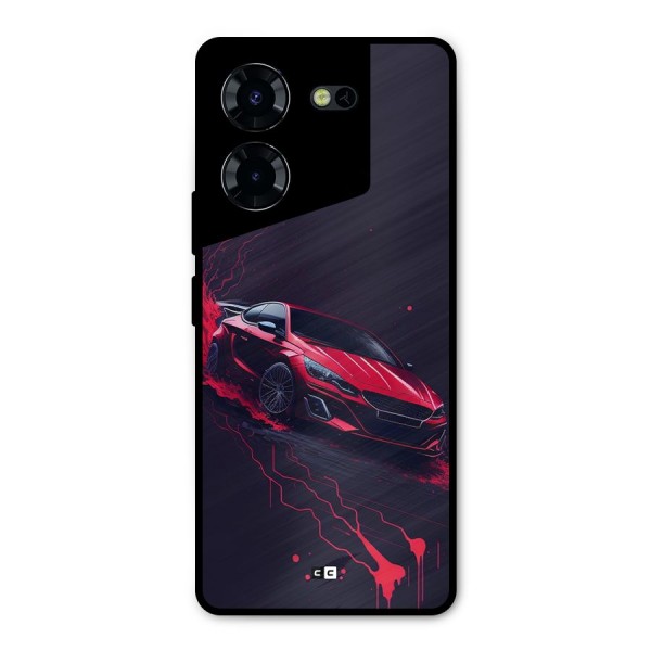 Stunning Car Metal Back Case for Tecno Pova 5 Pro 5G