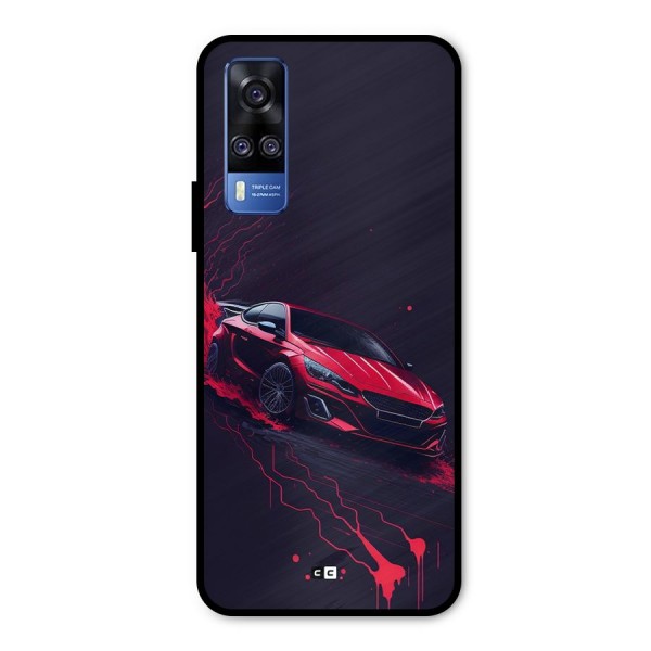 Stunning Car Metal Back Case for Vivo Y51A