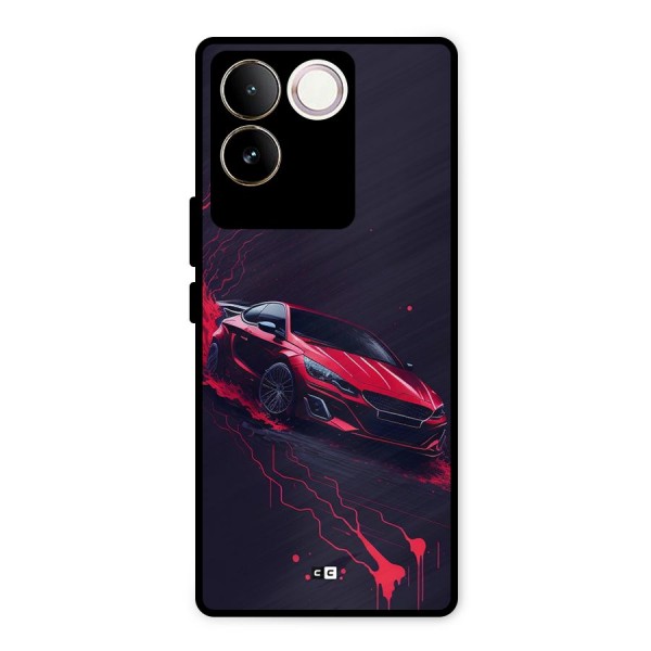 Stunning Car Metal Back Case for iQOO Z7 Pro