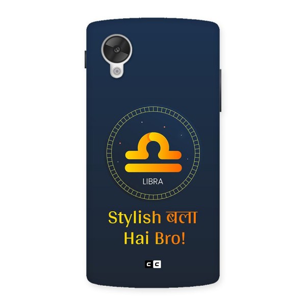 Stylish Libra Back Case for Google Nexus 5