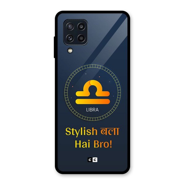 Stylish Libra Glass Back Case for Galaxy M32