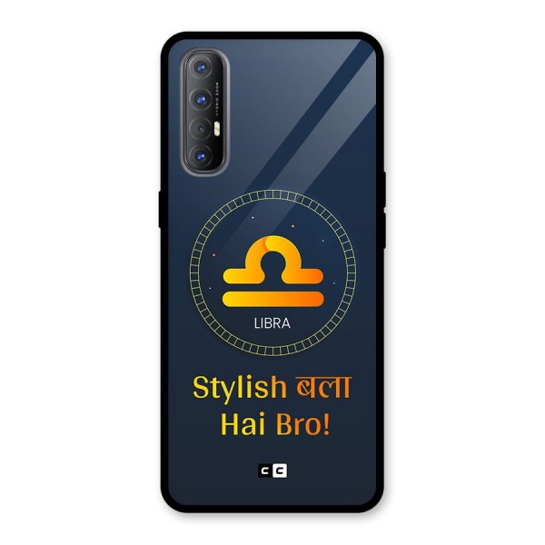 Stylish Libra Glass Back Case for Oppo Reno3 Pro