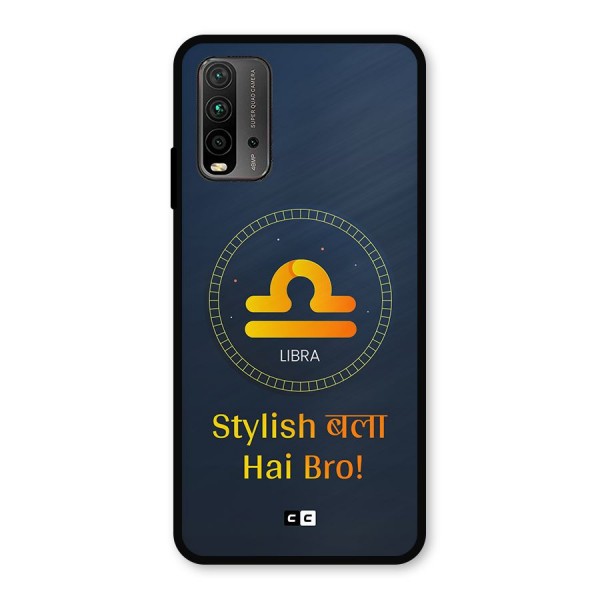 Stylish Libra Metal Back Case for Redmi 9 Power