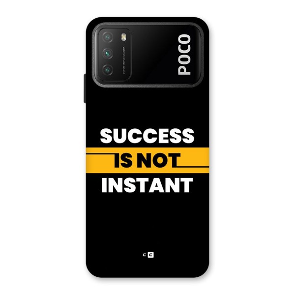 Success Not Instant Back Case for Poco M3