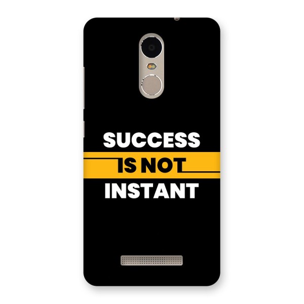 Success Not Instant Back Case for Redmi Note 3