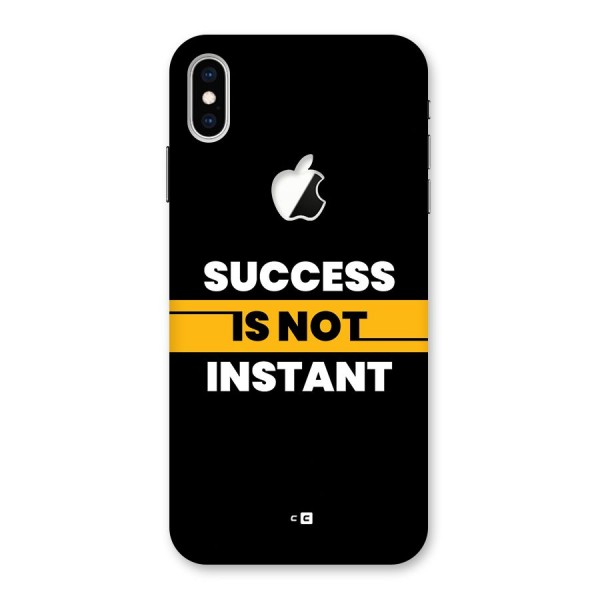 Success Not Instant Back Case for iPhone XS Max Apple Cut
