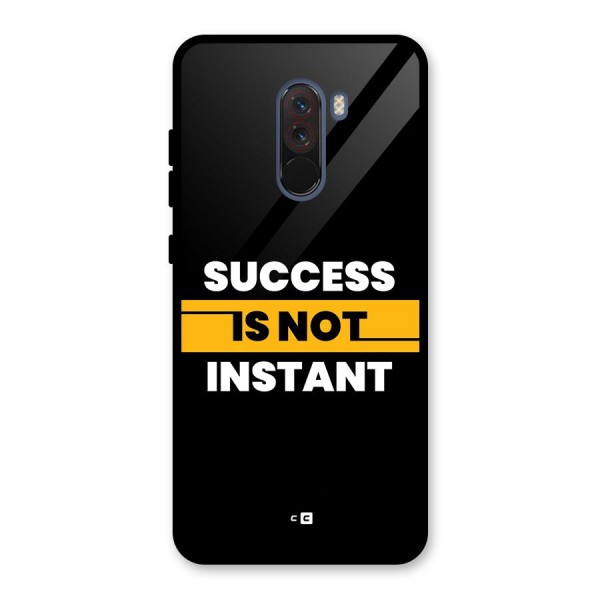 Success Not Instant Glass Back Case for Poco F1