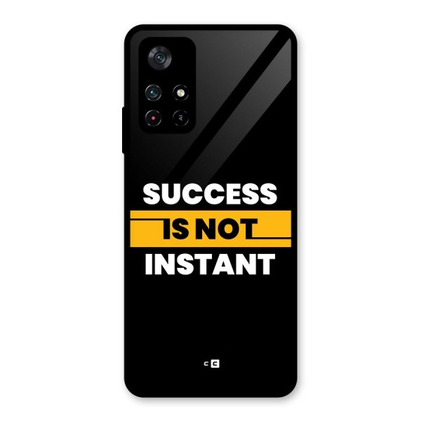 Success Not Instant Glass Back Case for Poco M4 Pro 5G