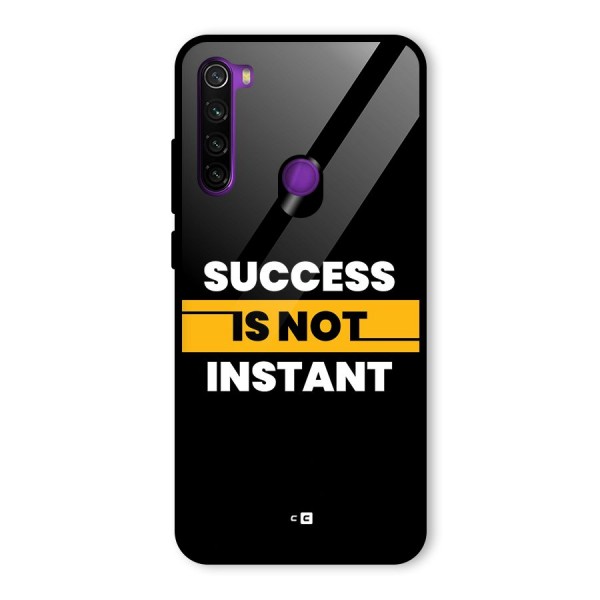 Success Not Instant Glass Back Case for Redmi Note 8