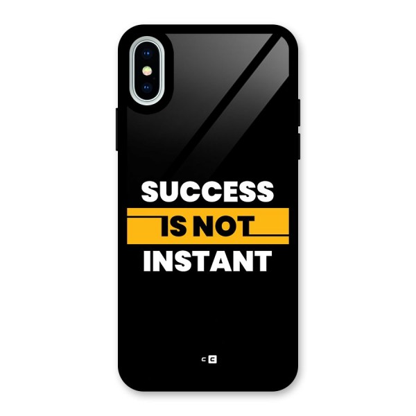 Success Not Instant Glass Back Case for iPhone X