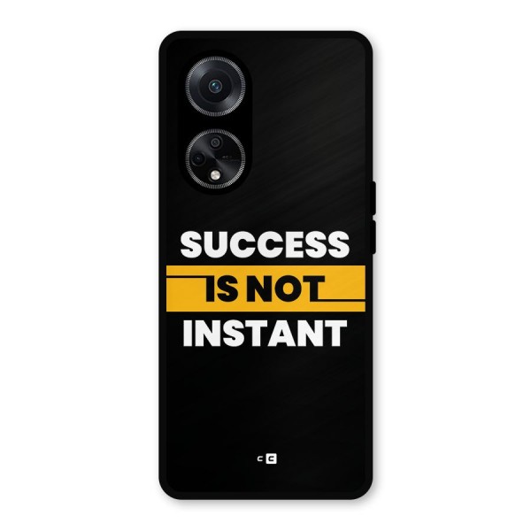 Success Not Instant Metal Back Case for Oppo F23