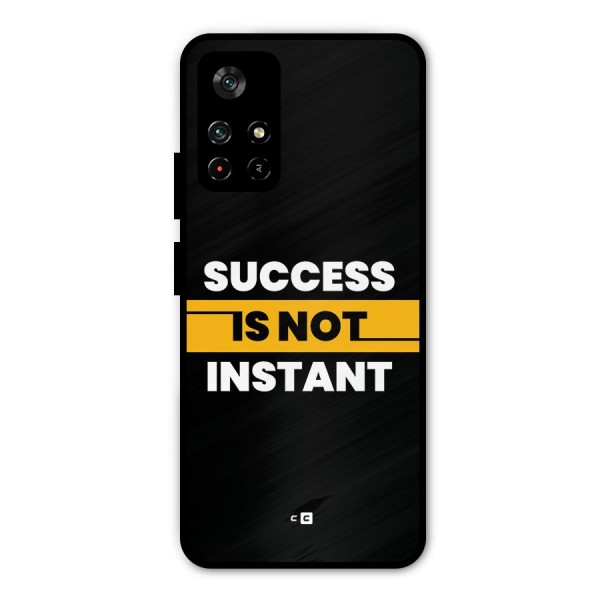 Success Not Instant Metal Back Case for Poco M4 Pro 5G