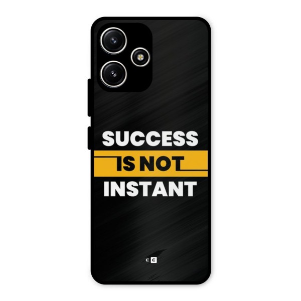 Success Not Instant Metal Back Case for Poco M6 Pro