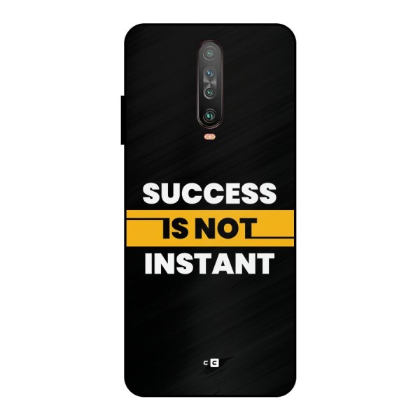 Success Not Instant Metal Back Case for Poco X2