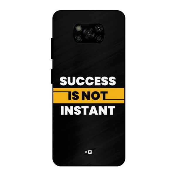 Success Not Instant Metal Back Case for Poco X3
